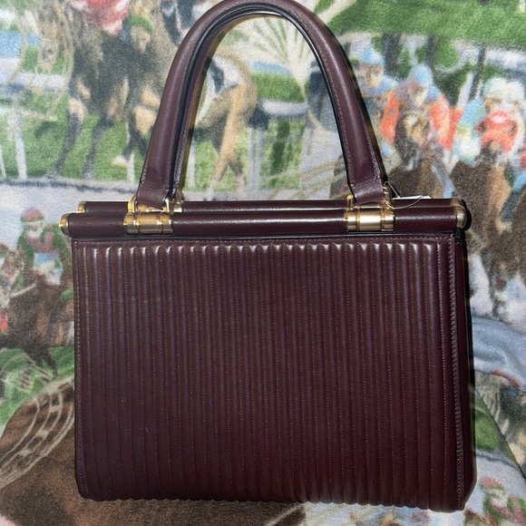 $25 ENTRY Nov GIVEAWAY Coach leather quilted oxblood  crossbody Entry only - Picture 5 of 16